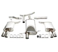 Duplex stainless steel catback exhaust scarico per Audi A4 A5 1.8/2.0 Turbo