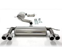 Duplex stainless steel catback exhaust scarico per Seat Leon 2.0 Cupra Turbo