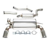 Duplex stainless steel catback exhaust scarico per Volvo C30 220cv