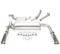 Duplex stainless steel catback exhaust scarico per Volvo S40 II, V50