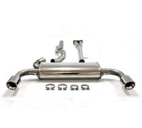 Duplex stainless steel catback exhaust scarico per Volvo S60 II V60 2010-17
