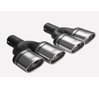 Duplex Terminale Scarico N2-10-1/60 Ovale Tubo Finale Doppelendrohre Set Spina