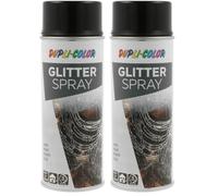 DUPLI-COLOR 332609 GLITTER SPRAY argento trasparente 400 ml (Confezione da 2)