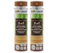 DUPLI-COLOR 391521 IMPREGN LEGNO 2IN1 Teak 500 ml (Confezione da 2)