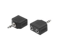 Duplicatore audio minijack 3.5 (1xmaschio/2xfemmina)