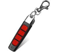 Duplicatore di telecomandi 4 in 1, duplicatore wireless per cancello da 433 MHz, telecomando a 4 tasti, copia universale codice fisso e telecomando Rolling Code (rosso)