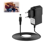 Dupoem 9 V 1 A Alimentazione Pedale Chitarra, Centro Negativo Manicotto Positivo, Adattatore DC 9 V per Pedali Effetti Looper Stompbox, Caricatore da Parete Compatibile con Casio JOY Keyboard ZOOM MS