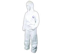 DuPont Tyvek monouso con cappuccio, polsini elastici, bianco, M (confezione da 25), XXL, White, 25