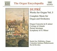 Marcel Dupré Dupre: Works for Organ Vol.3 (CD) Album