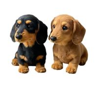 Duqulle 2 pezzi, simpatico cane di peluche, guarigione emotiva su chiamata, peluche per il supporto emotivo, sensori di movimento AI ultra morbidi, imitano i movimenti di un cane