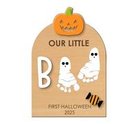 Duqulle Kit per la mano e l'impronta dei piedi, per bambini, per il primo Halloween, per Halloween, per la mamma e il papà
