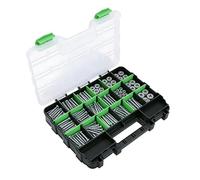 Duqulle Piccole parti, organizer a 34 scomparti, per attrezzi hardware - per dadi, unghie, perle, gioielli, componenti elettronici, garage, officina