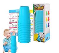 Duqulle Tazze Impilabili,Giocattolo Per Gioco Impilabile | Giocattoli Con Tazze Impilabili,per lo Sviluppo delle Capacità Motorie Fini di Bambini, Adulti e Bambini Piccoli in Aula