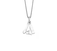 DUR Ameland P3902 - Ciondolo da donna in argento sterling color sabbia, 27 x 9,8 mm, 27x9,8 mm, Argento sterling, Nessuna pietra preziosa
