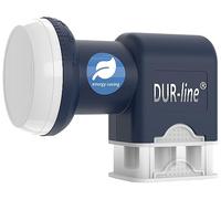 DUR-line Blue ECO Quad - LNB a risparmio energetico - 4 partecipanti - Qualità premium - [ Test MOLTO BUONO * ] 4 volte digitale, Full HD, 4 K, 3D