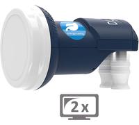 DUR-line Blue ECO Twin LNB Risparmio, 1 Uscita, 1 Canale, Full HD 4K