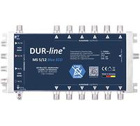 DUR-line MS 5/12 Blue Eco - Interruttore multiinterruttore a risparmio energetico per 12 partecipanti satelliti/TV, non è necessario alcun alimentatore, 0 Watt standby multiswitch [digitale, HDTV