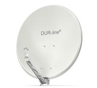 DUR-line Select 60 cm x 65 cm Alu Parabola Satellitare Grigio Chiaro - [Test MOLTO BUONO *] Specchio Sat in Alluminio