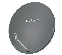 DUR-line Select - Parabola satellitare in alluminio, 85 cm x 90 cm, colore: Antracite - [Test molto buono] - Specchio satellitare in alluminio