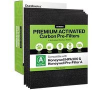 Durabasics compatibile Premium carbone attivo pre filtri pretagliati per HPA300, 4 pezzi, di ricambio per filtro Honeywell a & hrf-ap1