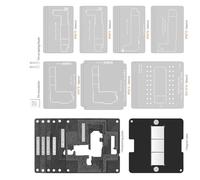 Durabilità Costruzione In Metallo IPX17 Strato Medio Reballing Piattaforma Set per 17Air/17Pro Strumento di Riparazione Apparecchio Strumento di Acciaio Mesh Tool