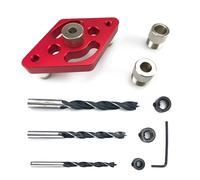 Durabilità Foro Tasca Verticale Lavorazione Del Legno Set Centraggio Verticale Drill Guide Locator per Lavorazione Del Legno Manicotto Trapano