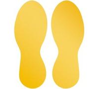 Durable 104704 Giallo 5 pz Simbolo Da Pavimento "Impronta" Rimovibile