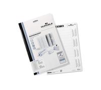 Durable 146102 Badgemaker, PrinTable Name Badge Insert Sheets, White, 17 x 67 mm