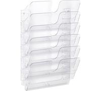 Durable 1700014401 FLEXIPLUS 6 A4 QUER Porta depliant Nero, Trasparente DIN A4