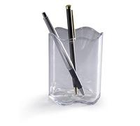 Durable 1701235400 Porta Penne Trend, Ottimale per Penne, Forbici, Diametro 80 mm, Altezza 102 mm, Trasparente