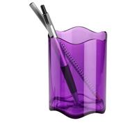 Durable 1701235992 Porta Penne Trend, Ottimale per Penne, Forbici, Diametro 80 mm, Altezza 102 mm, Viola Traslucido