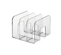 Durable 1701395400 - Porta Cataloghi Trend, 3 Comparti, per Cataloghi e Brochure, 215 x 165 x 210 mm, Trasparente