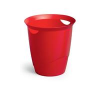 Durable - 1701710080 Cestino Gettacarte Trend, Capacità 16 Litri, Doppia Impugnatura, 330 x 315 mm, Rosso