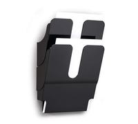 Durable 1709008060 Flexiplus 2 A4, Espositore da Parete, per Documenti Formato A4 Verticale, 2 Comparti, 247x360x100 mm, Nero