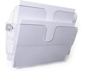 Durable 1709022400 - Dispenser per brochure a 2 scomparti