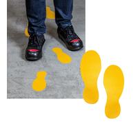 DURABLE - 1727-04 - Adesivo da terra - "orme" - 9 x 24 cm - Durable - conf. 5 paia - 83514 - Conf. da 1 Pz.