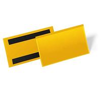 50 Buste identificazione magnetiche 150x67 mm - 1742 Giallo Durable