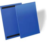 Tasche per identificazione Durable con bande magnetiche blu f.to esterno mm. 223
