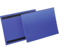 Durable 174507 - Tasche con Bande Magnetiche, 311 x 225 mm (L x H), Confezione da 50 Pezzi, Blu