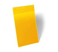 Durable 174704 Buste con Magneti al Neodimio A4 Verticale, Confezioni da 10 Pezzi, Giallo