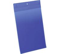 Durable 174707 - Buste con Magneti al Neodimio, per Superfici Metalliche, Formato A4 Verticale, Confezione da 10 Pezzi, Blu