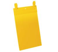 DURABLE - 1750-04 - Buste identificative - con fascette di aggancio - A4 verticale - giallo - Durable - conf. 50 pezzi - 90112 - Conf. da 1 Pz. - 1750-04