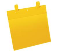 DURABLE - 1751-04 - Buste identificative - con fascette di aggancio - A4 orizzontale - giallo - Durable - conf. 50 pezzi - 90113 - Conf. da 1 Pz. - 1751-04
