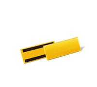 Durable 175704 Tasche con Bande Magnetiche, 1/2 A5 Orizzontale, Confezione da 50 Pezzi, Giallo