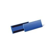 Durable 175707 Tasche con Bande Magnetiche, 1/2 A5 Orizzontale, Confezione da 50 Pezzi, Blu