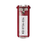 DURABLE - 1957-03 - Portachiavi Key Clip - rosso - Durable - conf. 6 pezzi - 58025 - Conf. da 1 Pz.