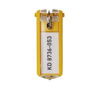 DURABLE - 1957-04 - Portachiavi Key Clip - giallo - Durable - conf. 6 pezzi - 58026 - Conf. da 1 Pz.