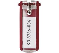 Durable 195703 Portachiavi Key Clip - 1957 Rosso 6 pz.