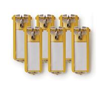 DURABLE Portachiavi Key Clip 195704 – giallo – confezione da 6 pezzi