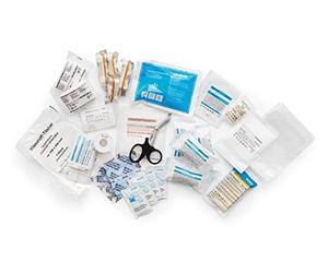 Durable 197500 - Kit di primo soccorso, set di 65 presidi medicali conforme alla norma DIN 13157, compatibile con i prodotti #1973 e #1974